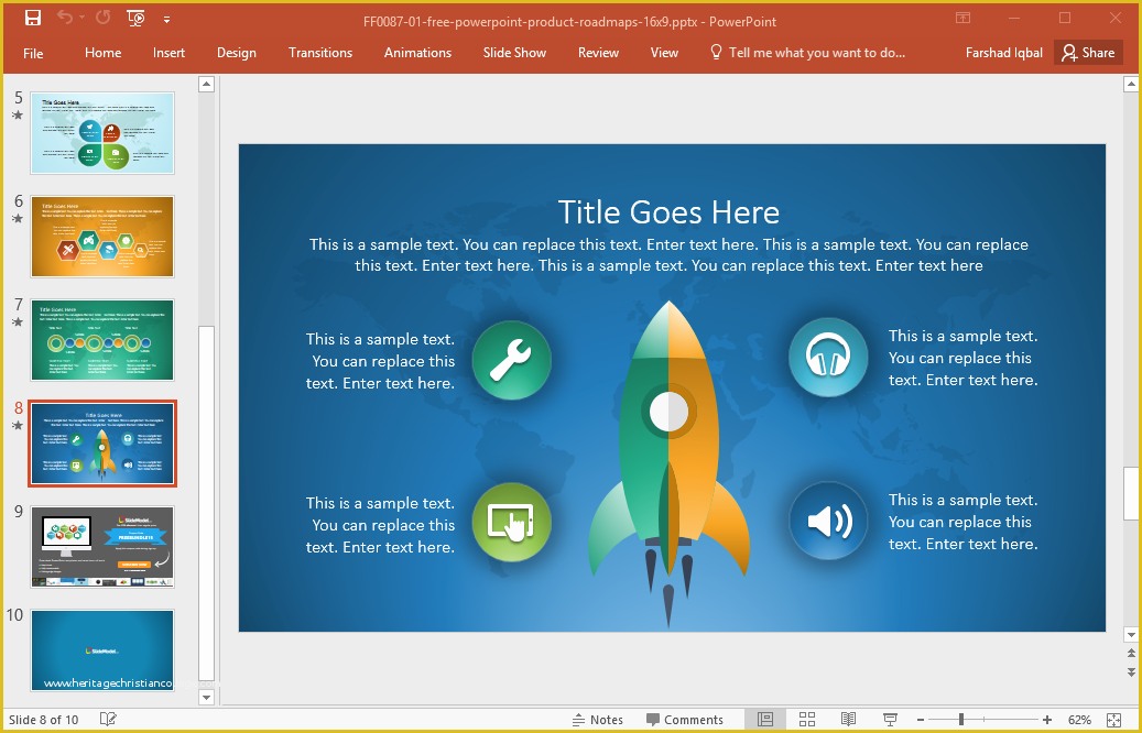 Free It Roadmap Template Of Best Roadmap Templates for Powerpoint