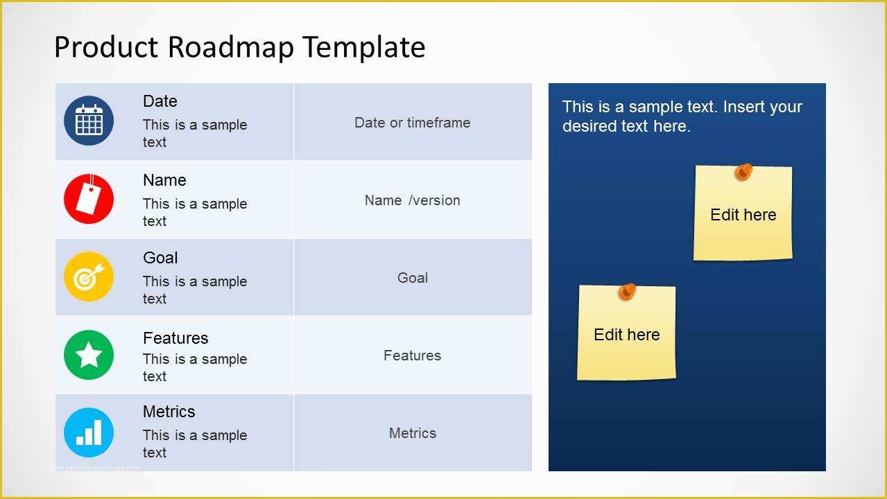 Free It Roadmap Template Of Product Roadmap Template for Powerpoint Slidemodel