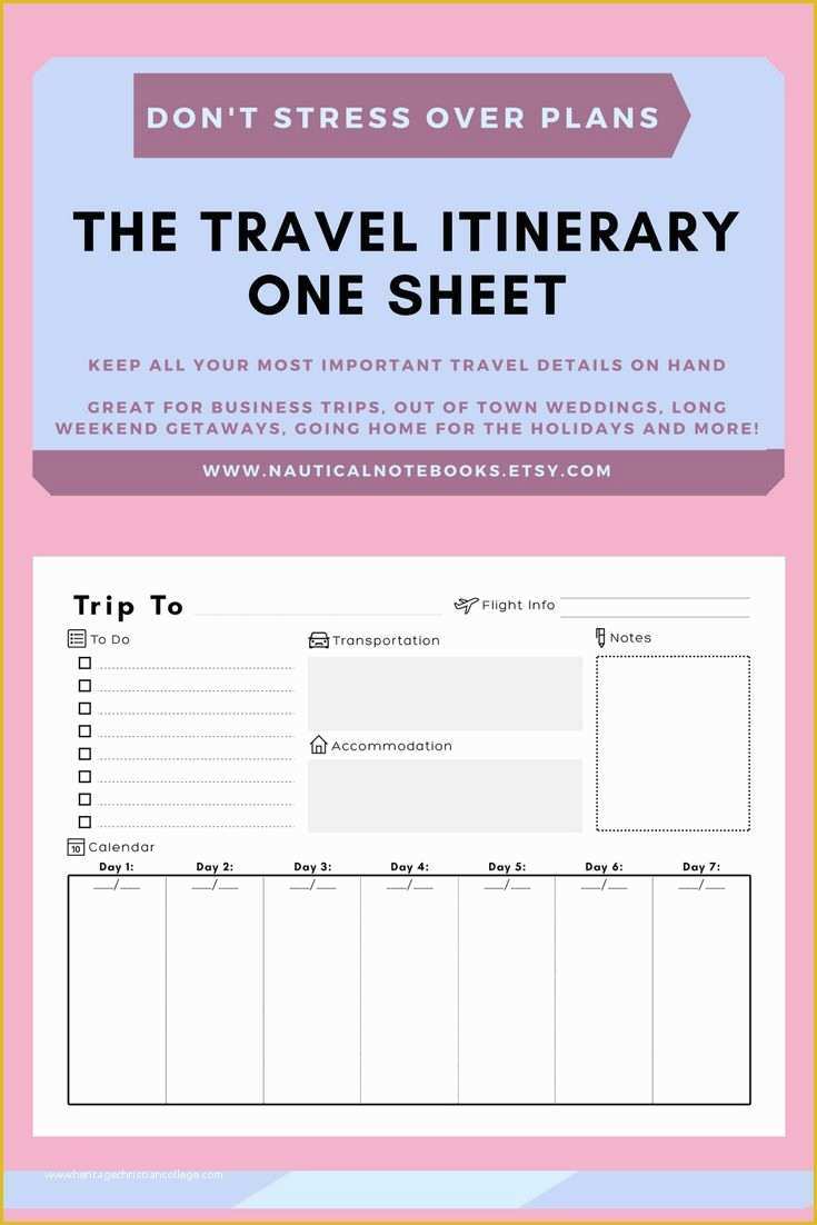 Free Itinerary Template Of Best 25 Travel Itinerary Template Ideas On Pinterest