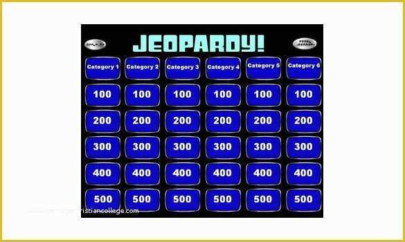 Free Jeopardy Template Of 12 Jeopardy Powerpoint Templates Free Sample Example
