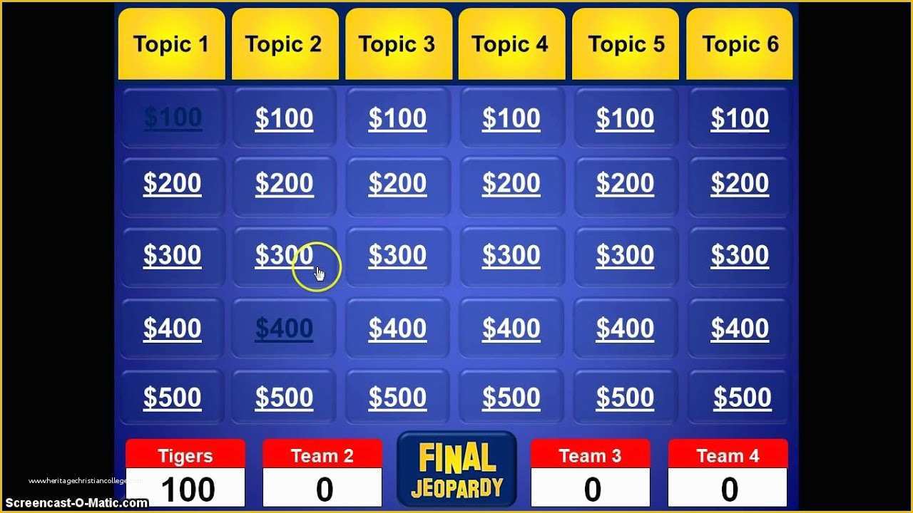 Free Jeopardy Template Of Jeopardy Powerpoint Template
