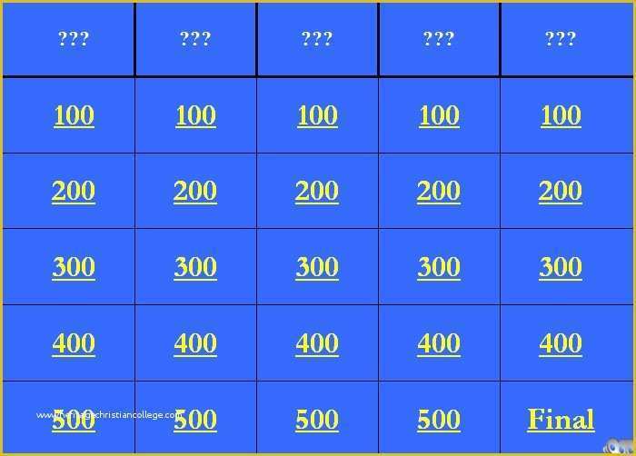 Free Jeopardy Template Of Jeopardy Powerpoint Templates Powerpoint Templates