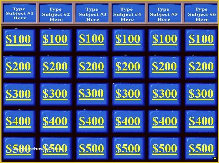 Free Jeopardy Template Of Jeopardy Powerpoint Templates Powerpoint Templates