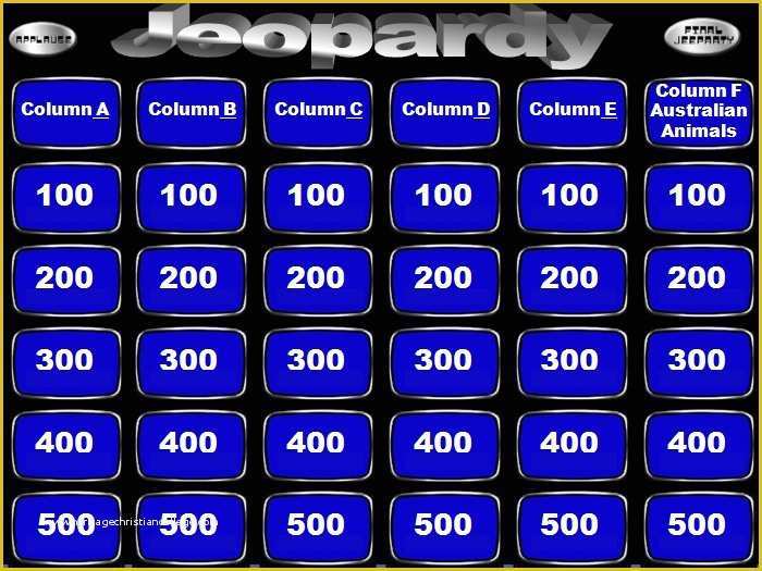 Free Jeopardy Template Of Jeopardy Powerpoint Templates Powerpoint Templates