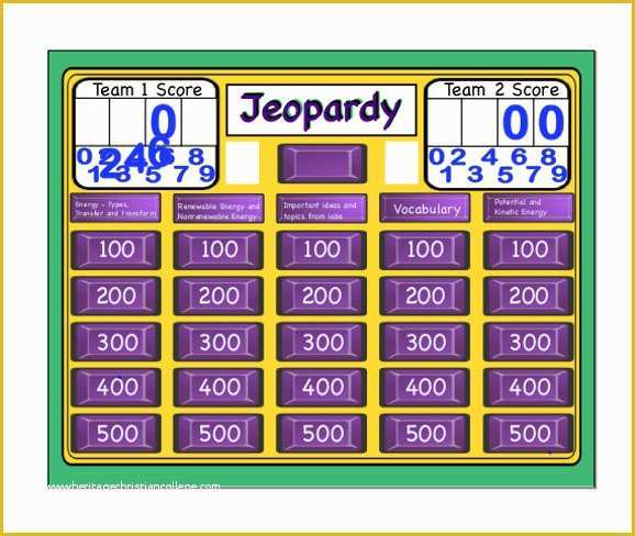 Free Jeopardy Template Of Sample Jeopardy Game Template 6 Download Documents In