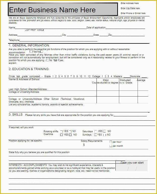 free-job-application-template-of-5-free-blank-employment-application-template-printable