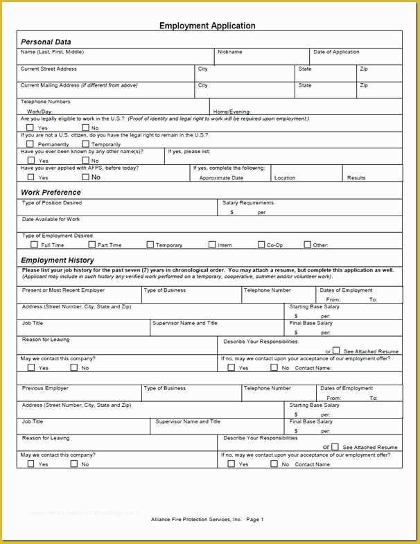 Free Job Application Template Of Best 25 Application for Employment Ideas On Pinterest