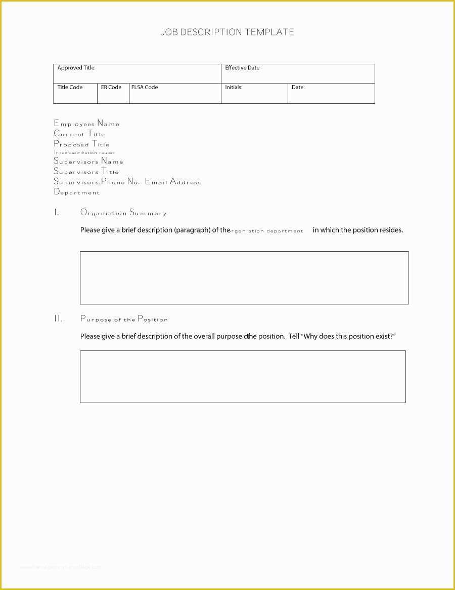 Free Job Description Template Of 49 Free Job Description Templates &amp; Examples Free