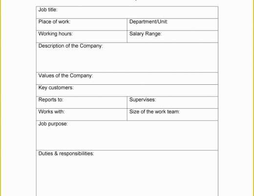 Free Job Description Template Of 49 Free Job Description Templates &amp; Examples Free