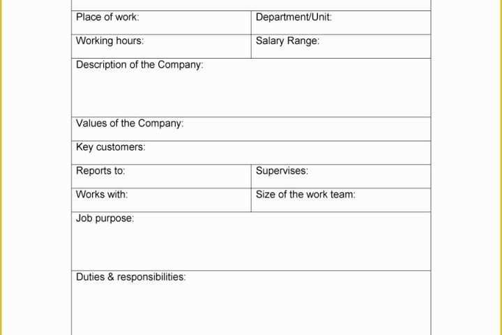 Free Job Description Template Of 49 Free Job Description Templates &amp; Examples Free