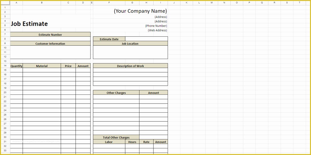 Free Job Estimate Template Of Every Free Estimate Template You Need the 14 Best