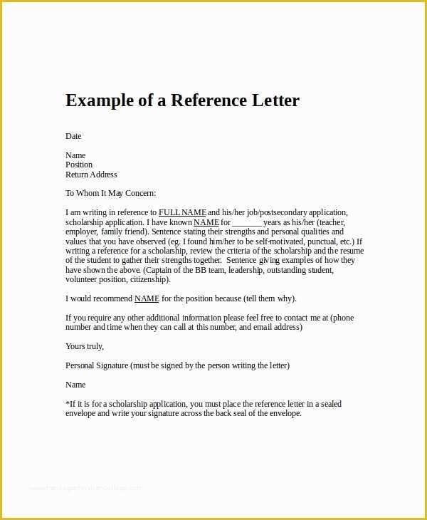 Free Job Reference Template Of Employment Reference Letter 8 Free Word Excel Pdf