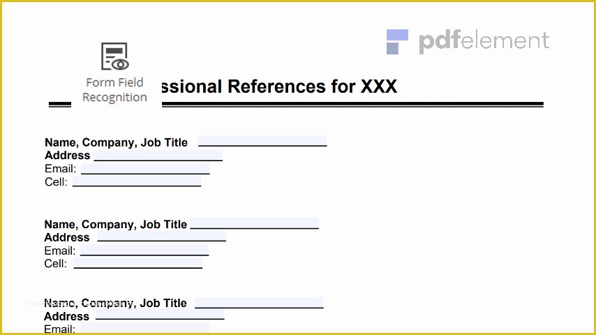 Free Job Reference Template Of Professional References Template Free Download Create