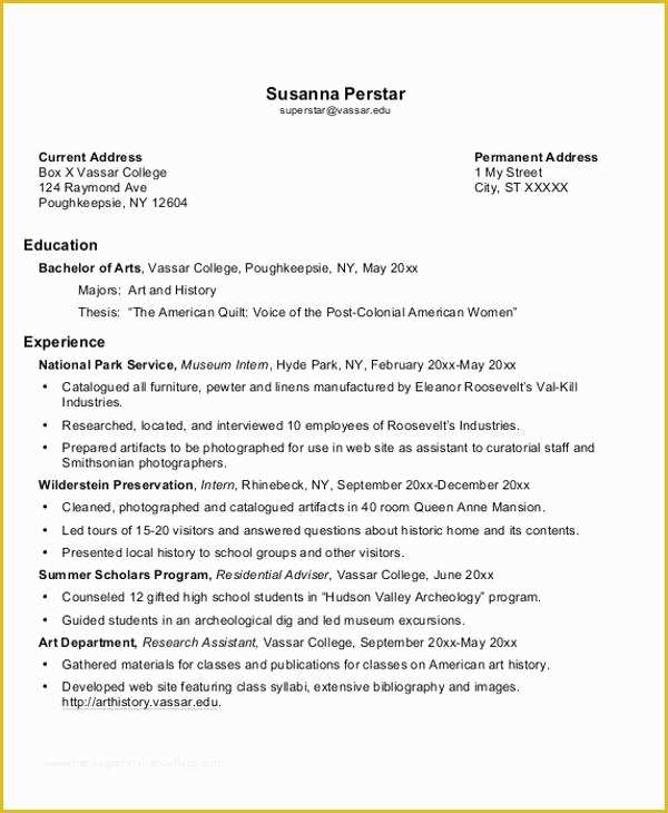 Free Job Resume Template Of 35 Resume Templates Pdf Doc
