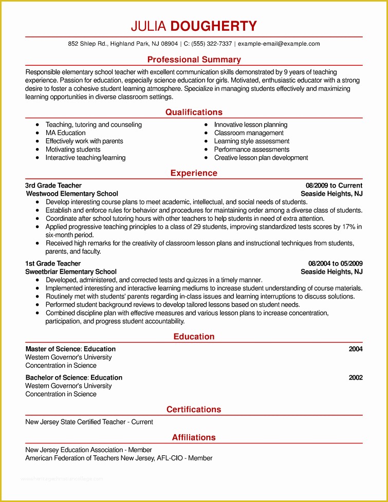 Free Job Resume Template Of Free Resume Examples by Industry & Job Title