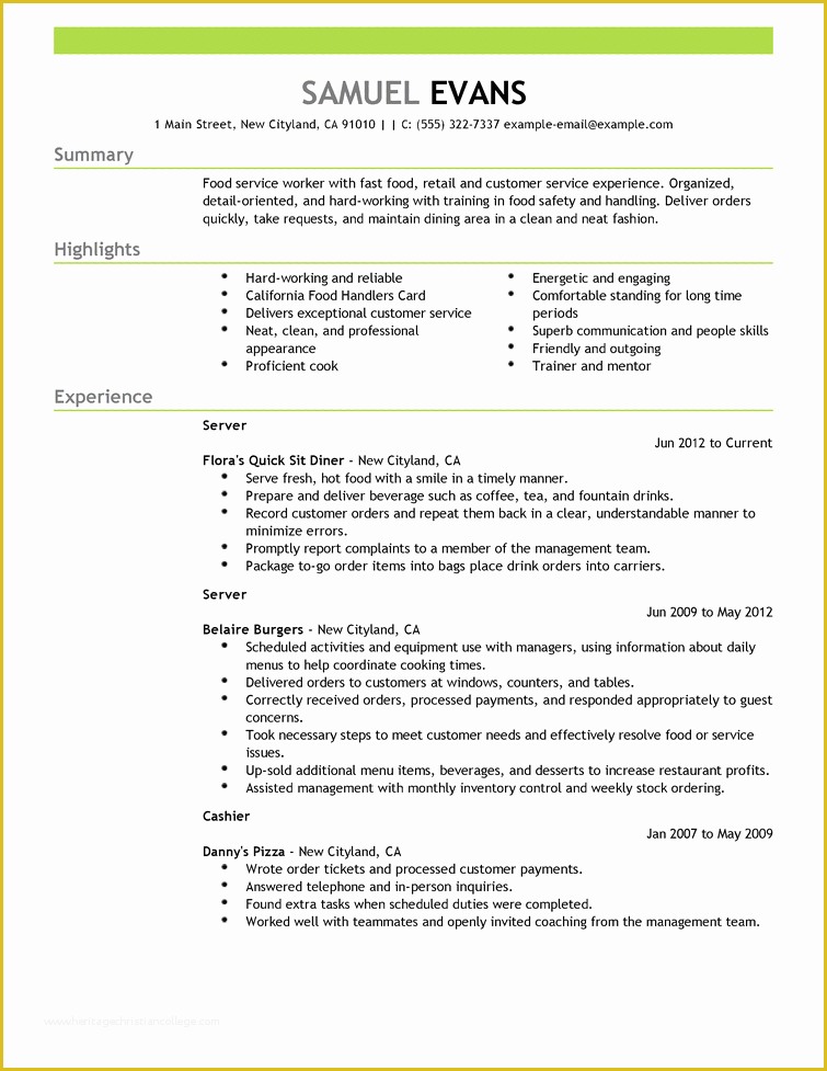 Free Job Resume Template Of Resumes Resume Cv