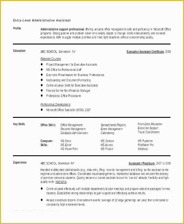 Free Job Specific Resume Templates Of Free Bination Resume Template – Llunfo