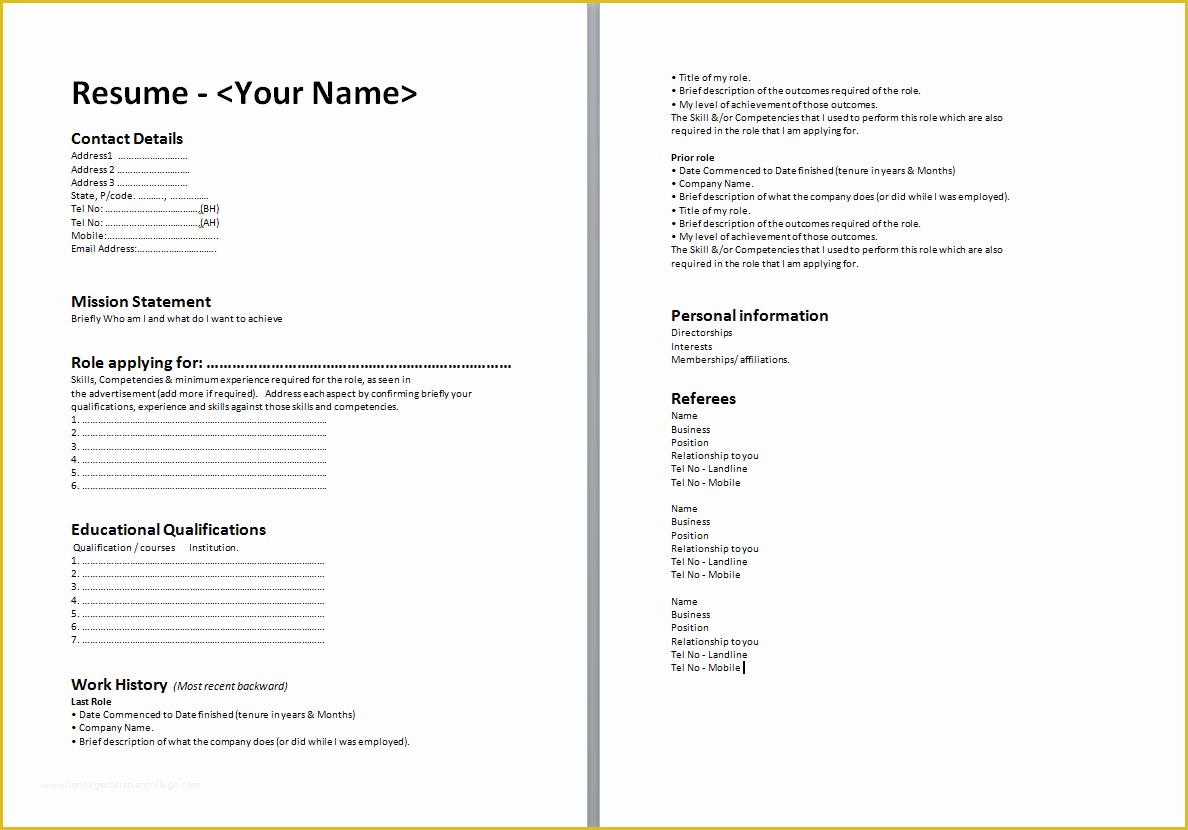 Free Job Specific Resume Templates Of Job Specific Resume Template nortec