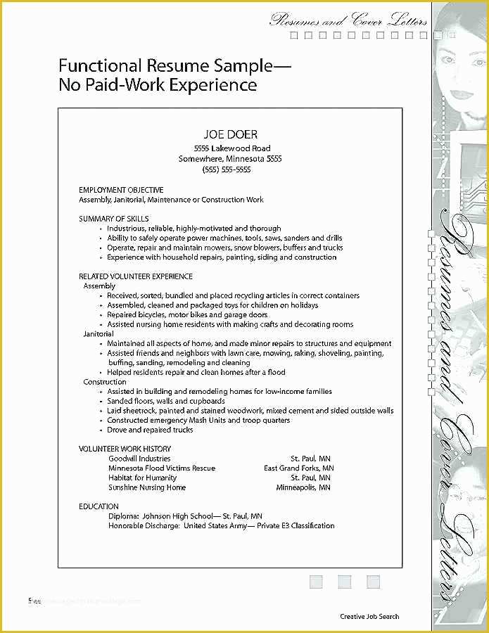 Free Job Specific Resume Templates Of Job Specific Resume Templates Template No Work Experience