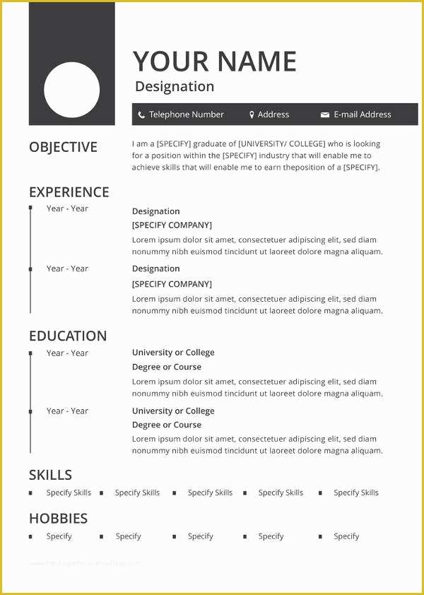 Free Job Specific Resume Templates Of Mac Resume Template 36 Free Samples Examples format