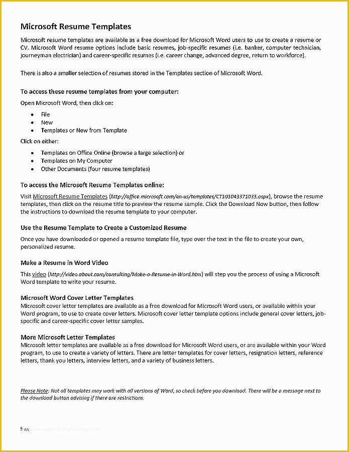 Free Job Specific Resume Templates Of Resignation Letter Examples