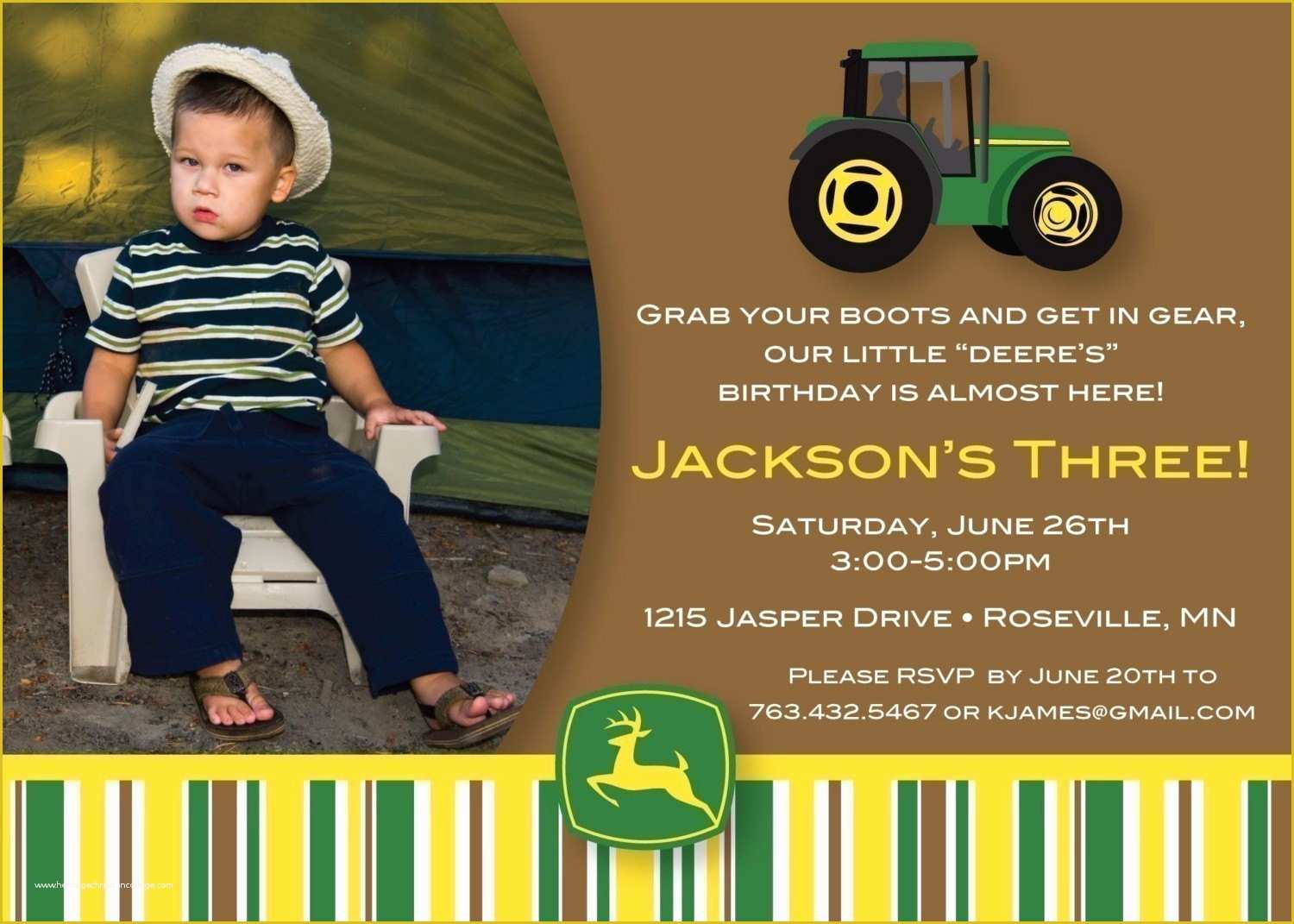 Free John Deere Invitation Template Of 40th Birthday Ideas John Deere Birthday Invitation Templates