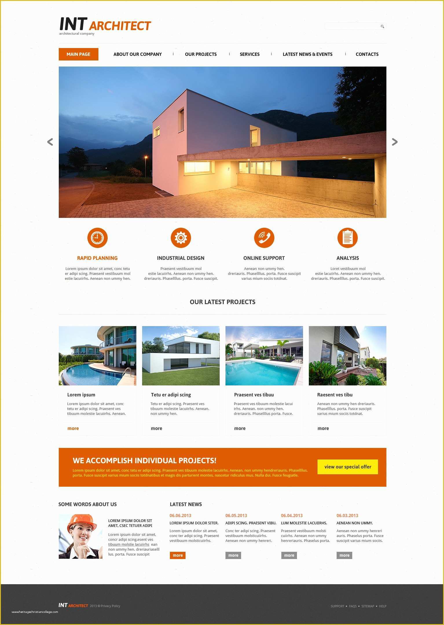 Free Joomla 3.0 Templates Of Architecture Joomla Template