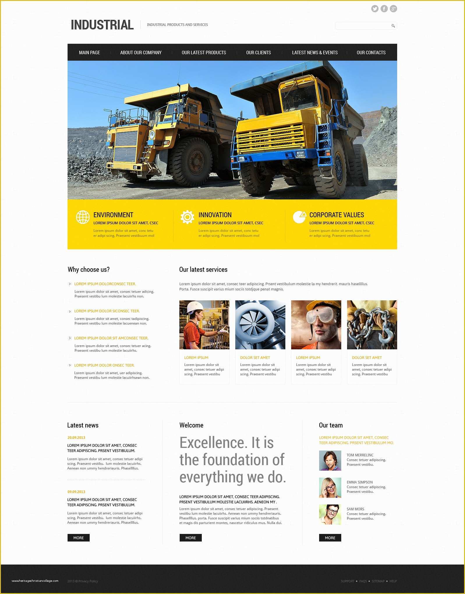 Free Joomla 3.0 Templates Of Industrial Joomla Template