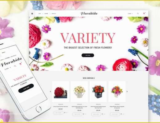 Free Joomla 3.6 Templates Of Flower Shop Responsive Virtuemart Template