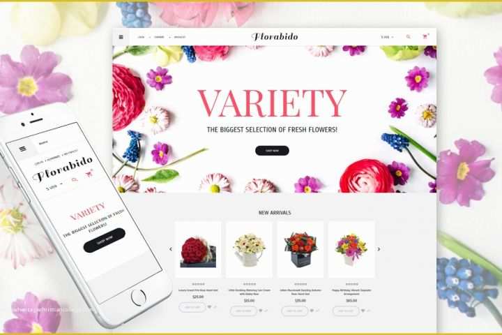 Free Joomla 3.6 Templates Of Flower Shop Responsive Virtuemart Template