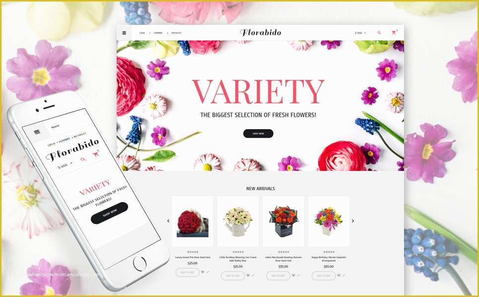 Free Joomla 3.6 Templates Of Flower Shop Responsive Virtuemart Template