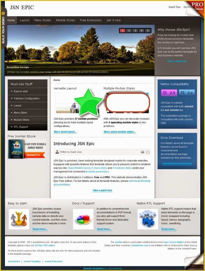 Free Joomla 3.6 Templates Of Jsn Epic Free Template Joomla 3 X