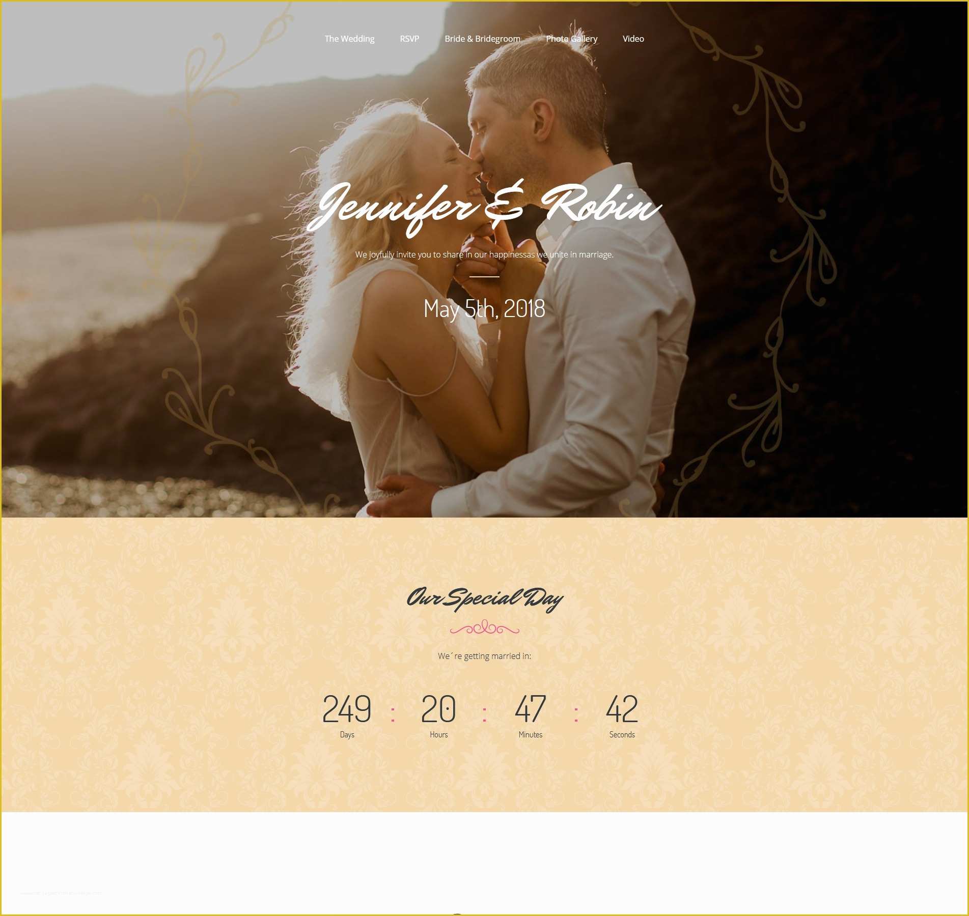 Free Joomla 3.6 Templates Of Wedding Landing Page Template