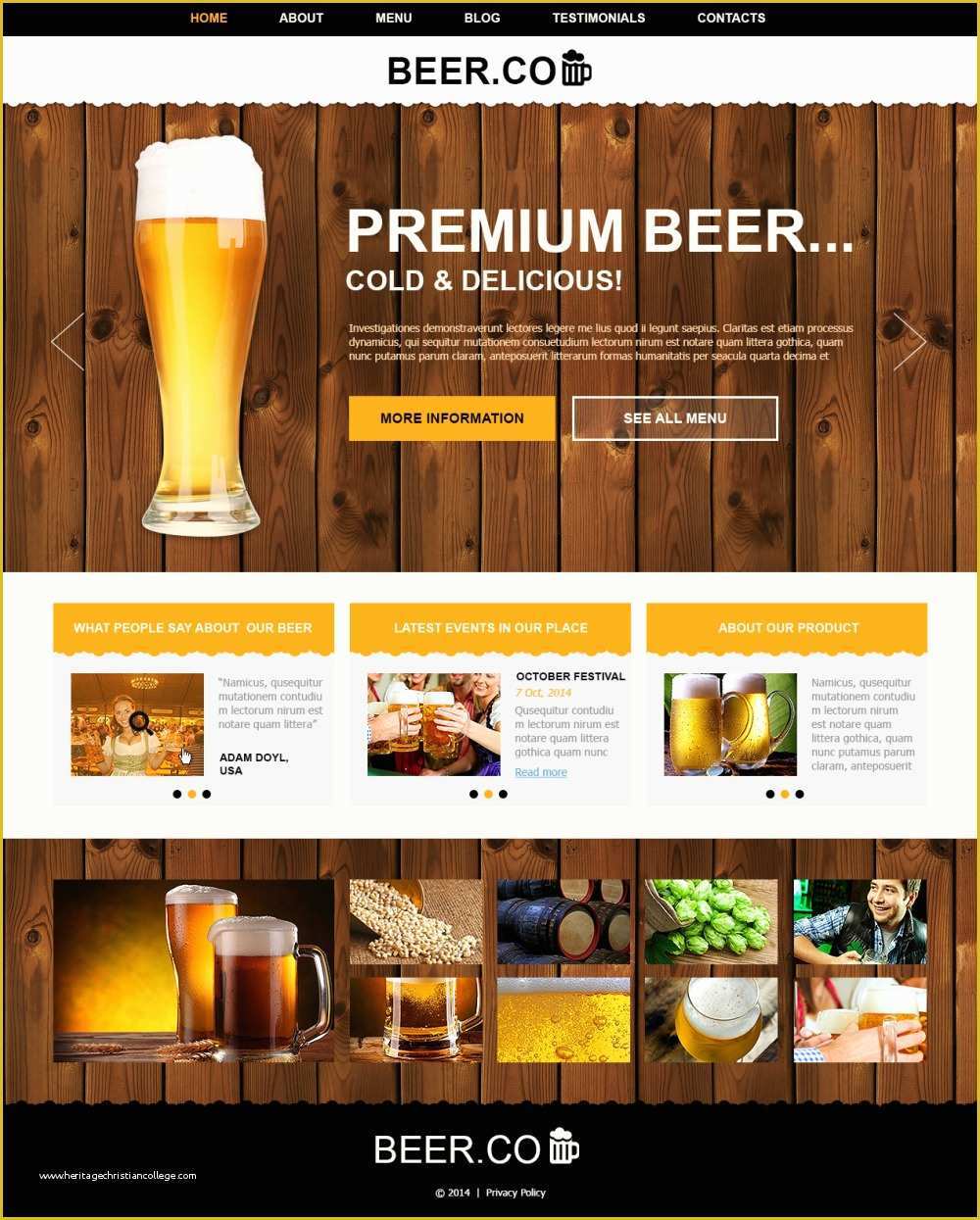 Free Joomla 3.8 Templates Of Brewery Templates Joomla Template