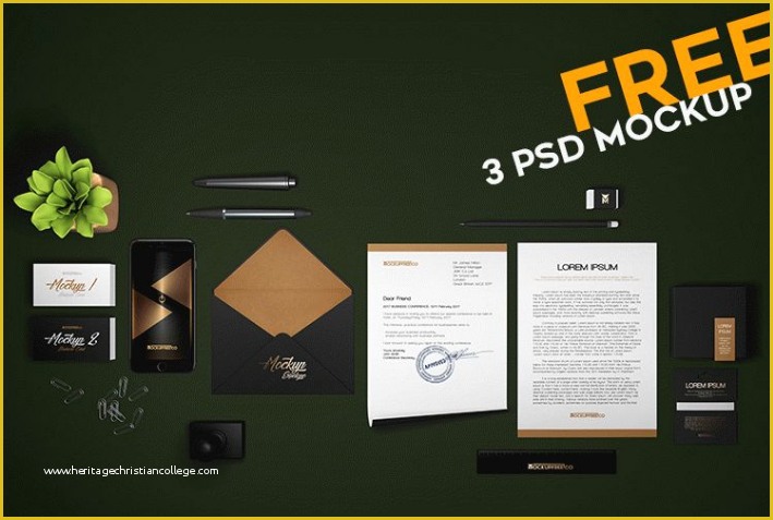 Free Joomla 3.8 Templates Of Business Stationery Mockup Psd Template Age themes