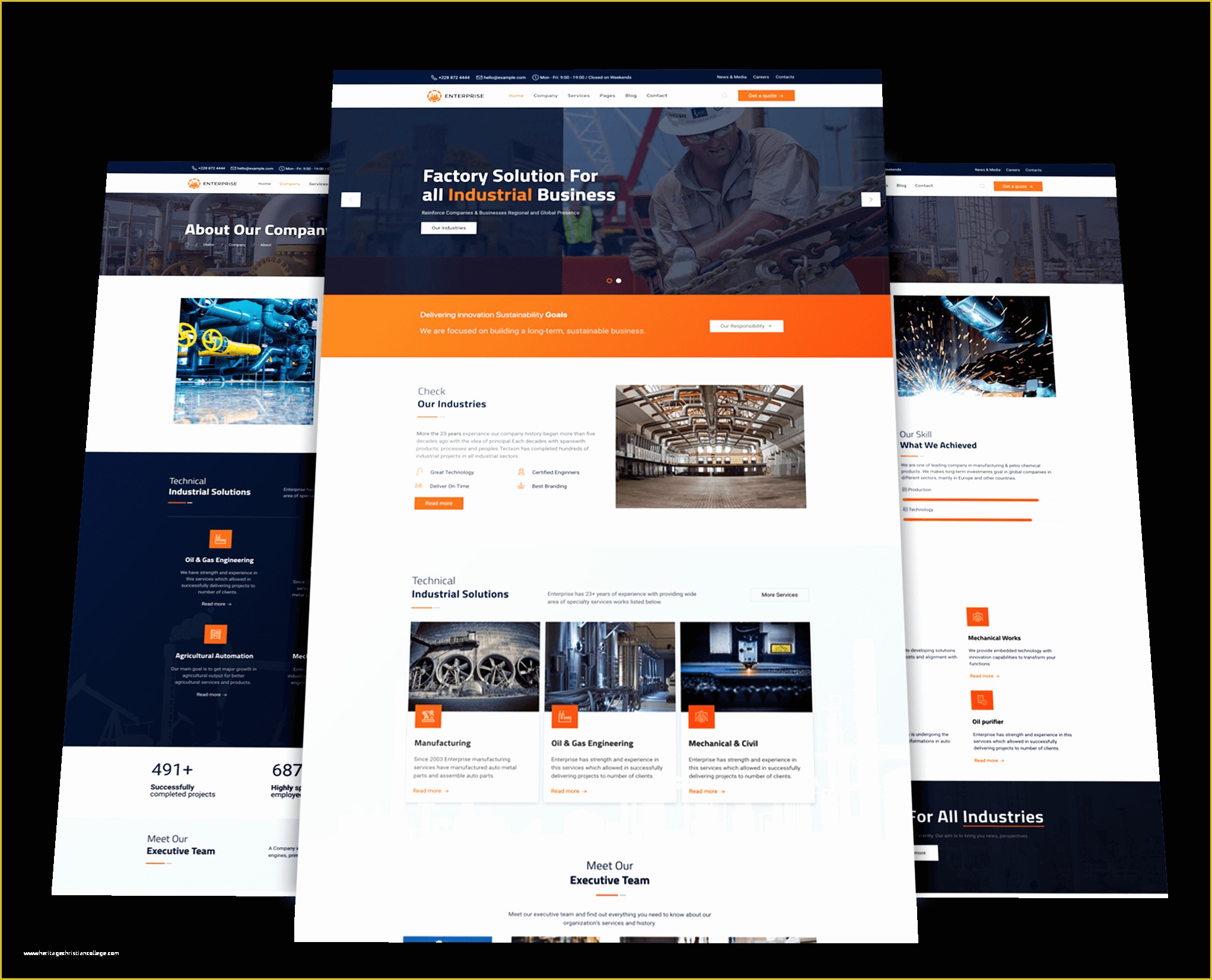 Free Joomla 3.8 Templates Of Enterprise Free Industry &amp; Factory Joomla Template