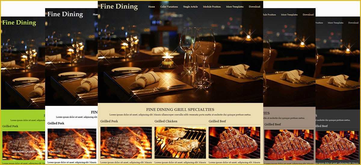 Free Joomla 3.8 Templates Of Jsr Fine Dining Joomla Restaurant Templates