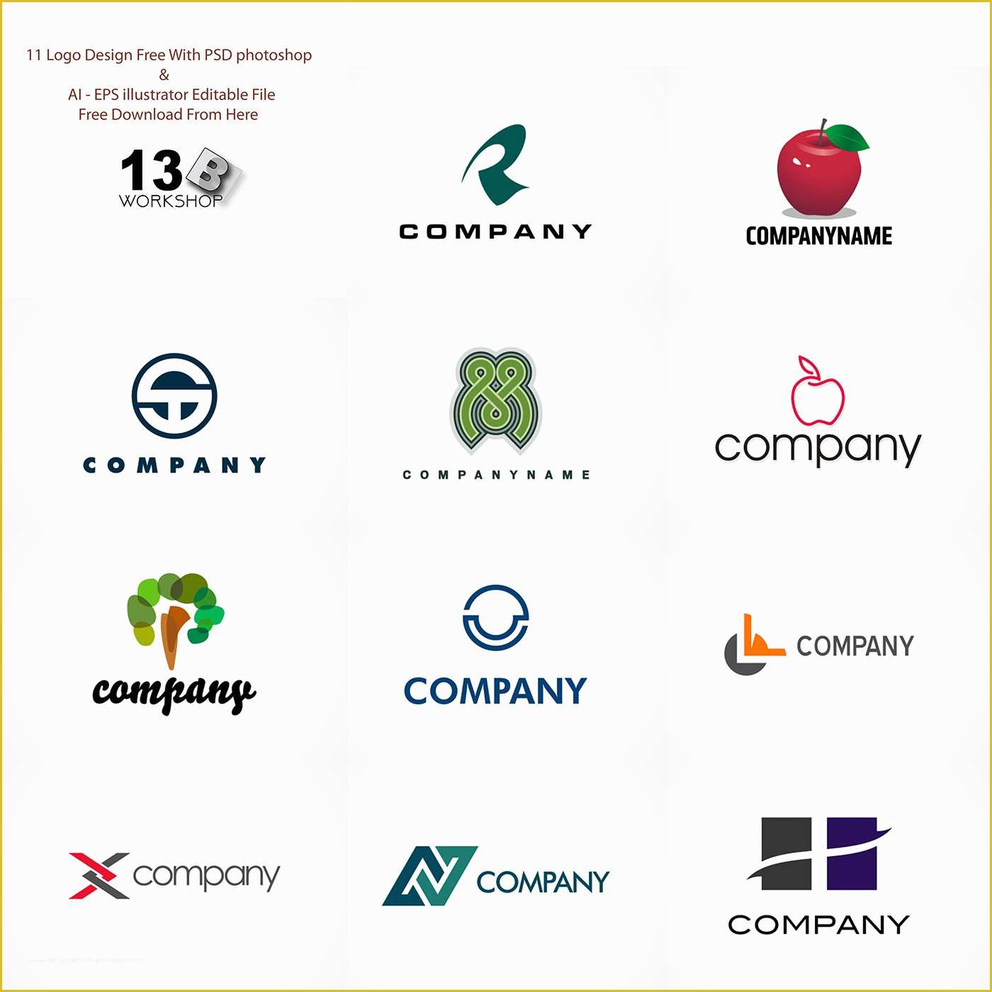 Free Joomla 3.8 Templates Of Set 11 Free Logo Design Templates Age themes