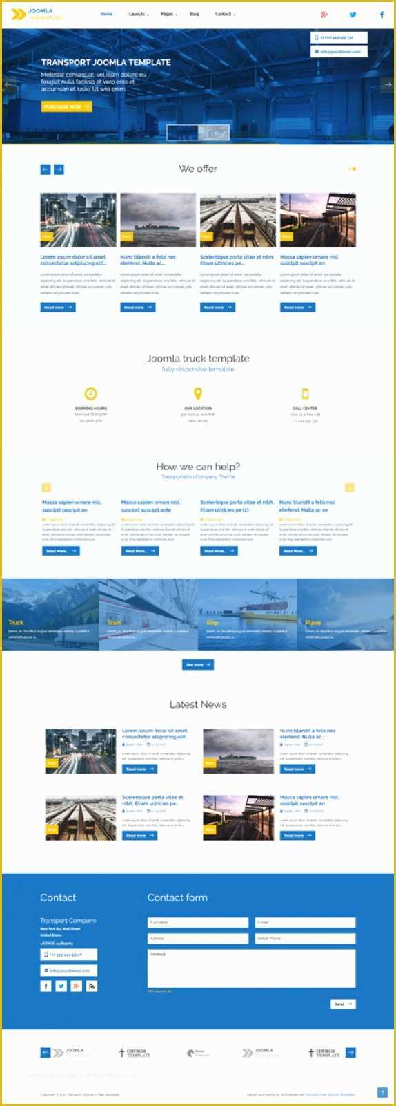 Free Joomla 3 Templates Of Transport Joomla 3 8 Free Template