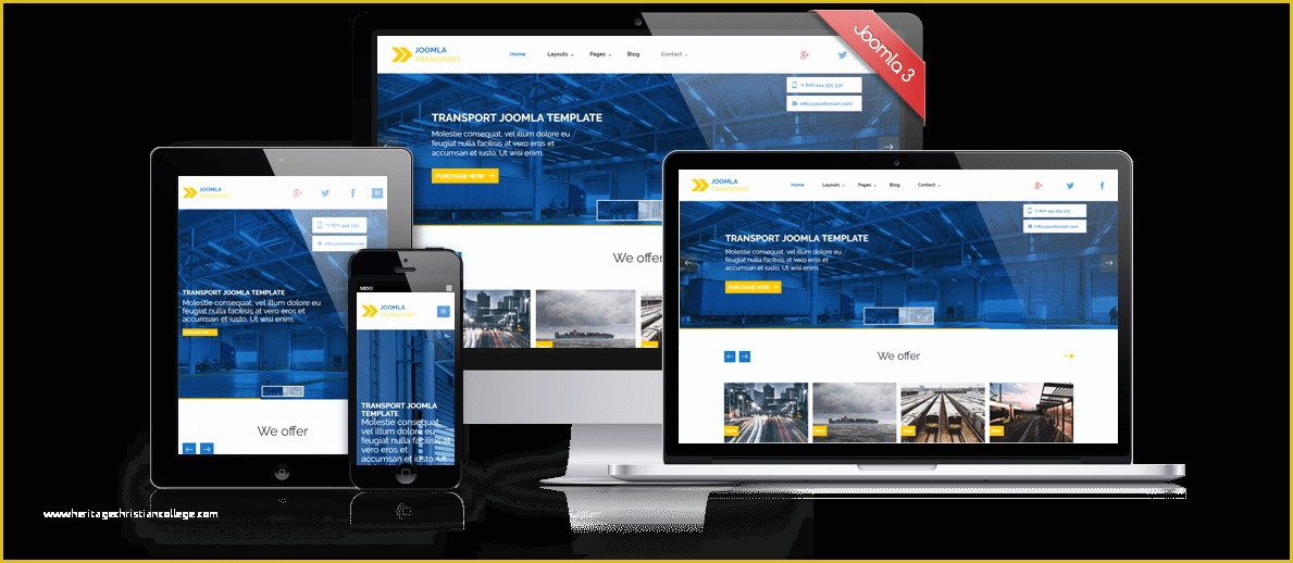 Free Joomla 3 Templates Of Transport Joomla 3 8 Free Template