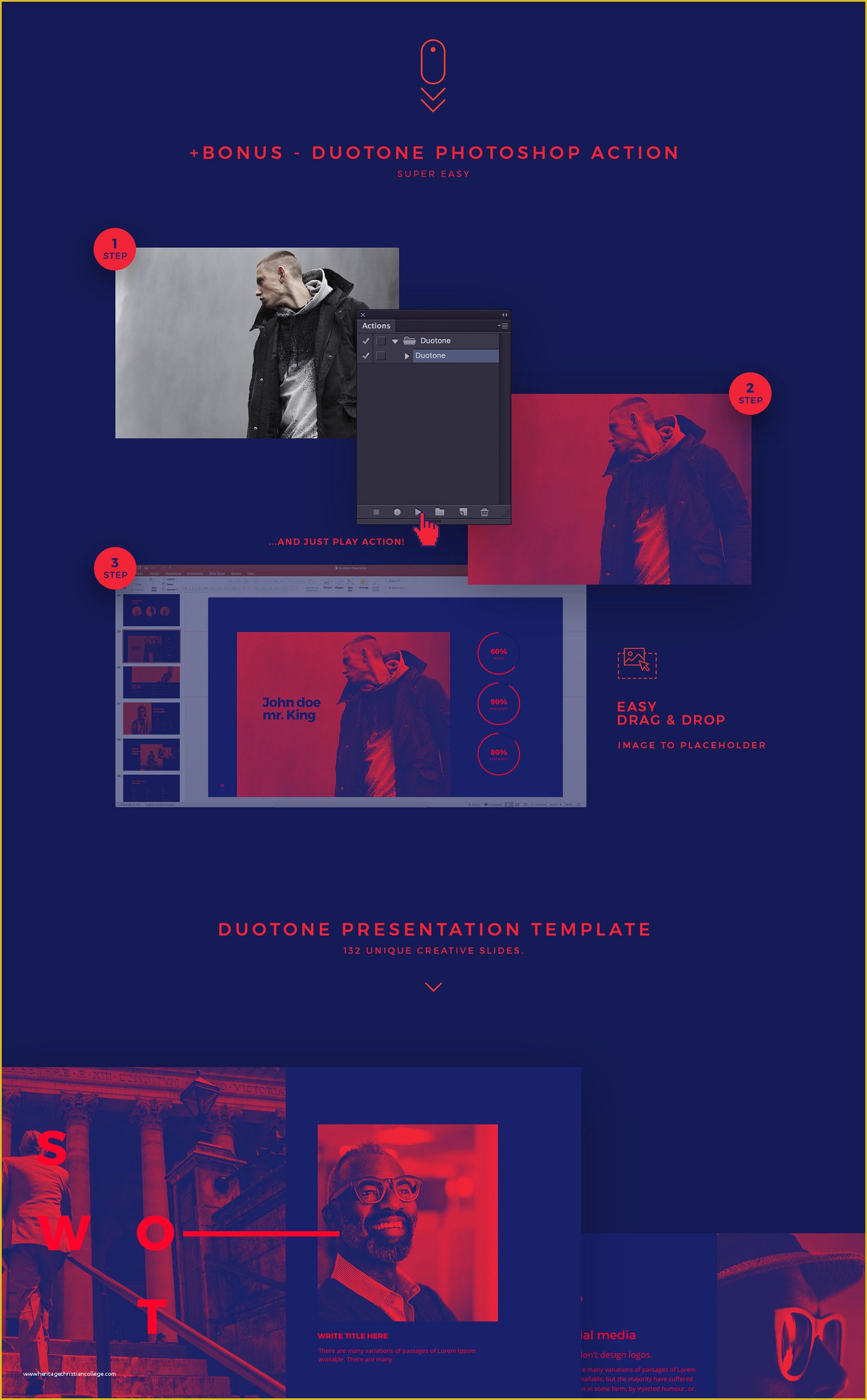 Free Keynote Templates 2017 Of Duotone Free Powerpoint &amp; Keynote Template Just Free Slides