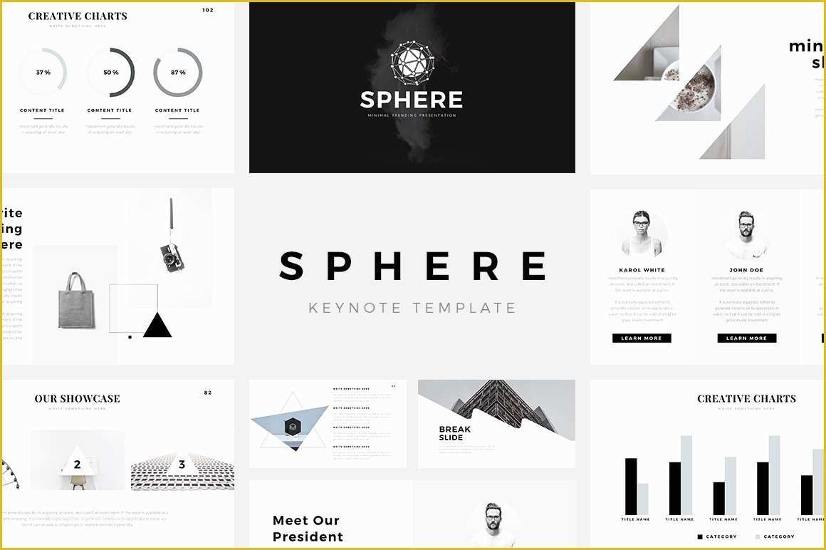 Free Keynote Templates 2017 Of Sphere Minimal Keynote Template Keynote Templates