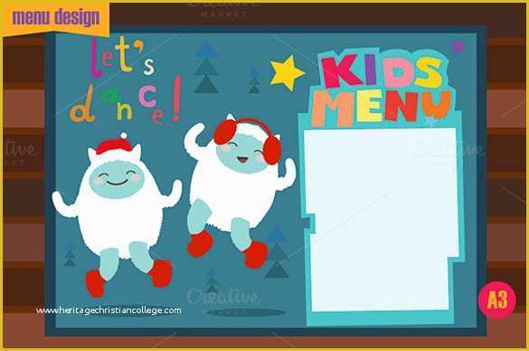 Free Kids Menu Template Of Kids Menu Templates – 26 Free Psd Eps Documents Download