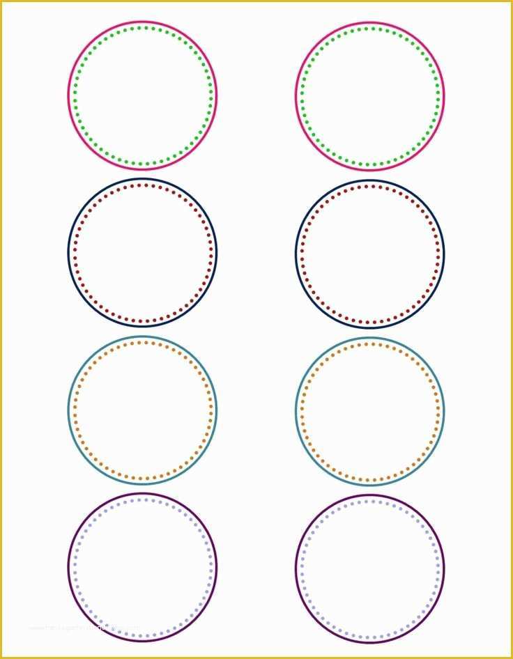 Free Label Printing Template Of Circle Label Template