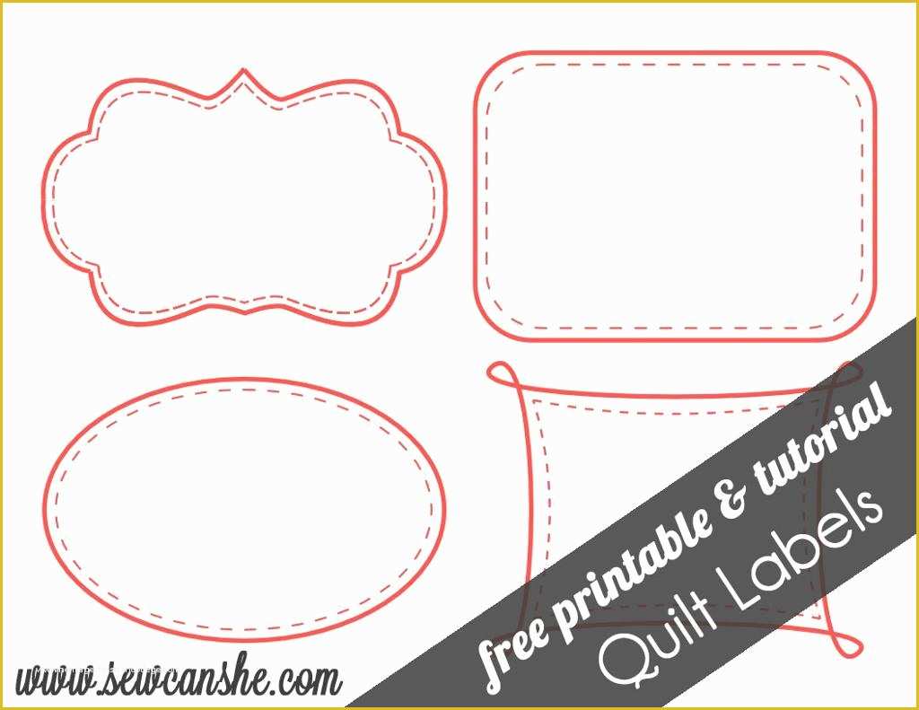 Free Label Printing Template Of Free Printable Quilt Labels by Caroline Fairbanks