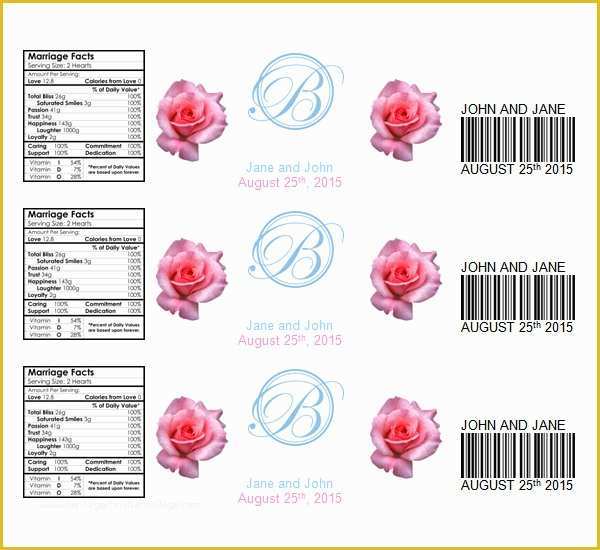 Free Label Templates for Word Of 24 Sample Water Bottle Label Templates to Download