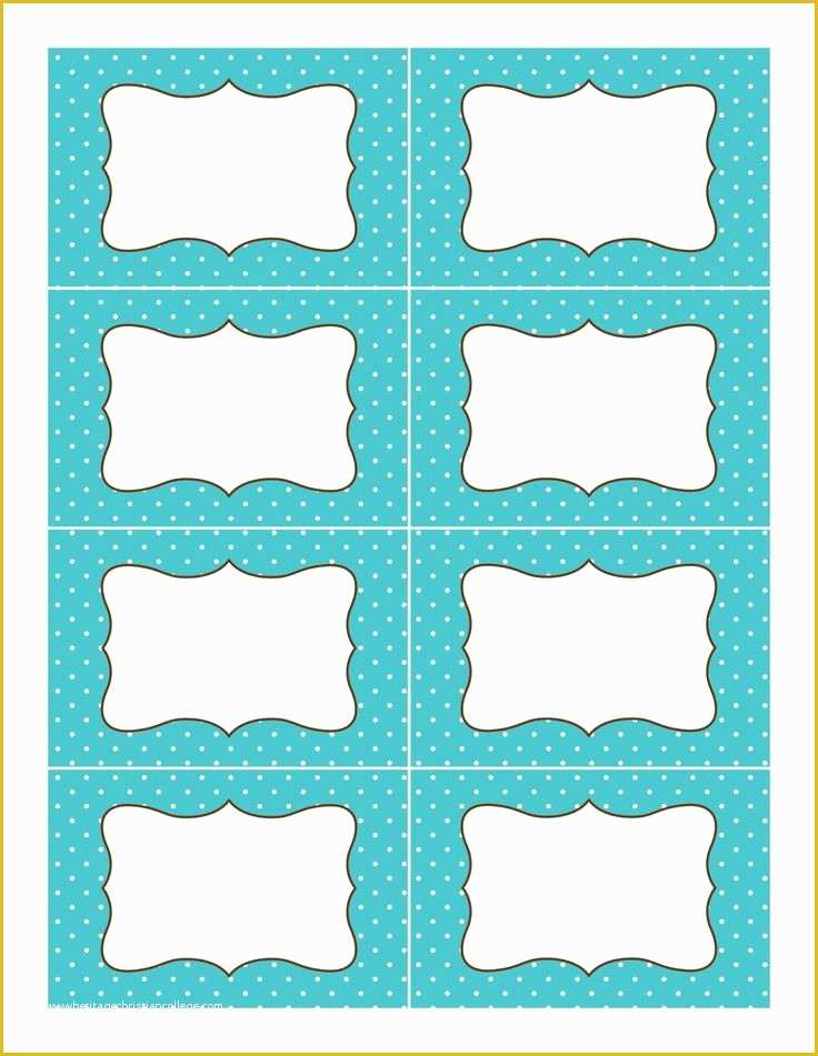 Free Label Templates Of Blue Polka Dot Label Template 1 237×1 600 Pixels