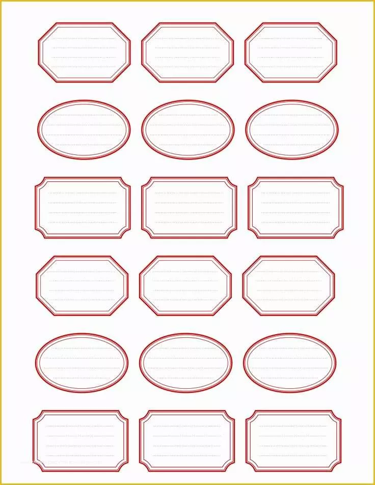 Free Label Templates Of Etiquettes Imprimables