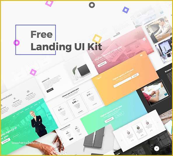 Free Landing Page Templates 2017 Of Free Landing Page Ui Kit Psd Downlaod Freebiesui
