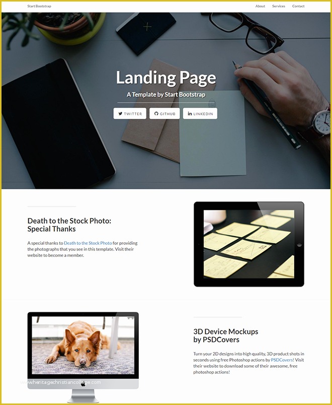 Free Landing Page Templates Bootstrap Of 20 Free HTML Landing Page Templates Built with HTML5 and